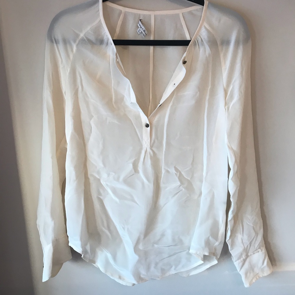 White Silk Blouse